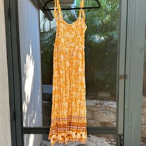 SHEIN Yellow Sundress Side Zipper Size: xs